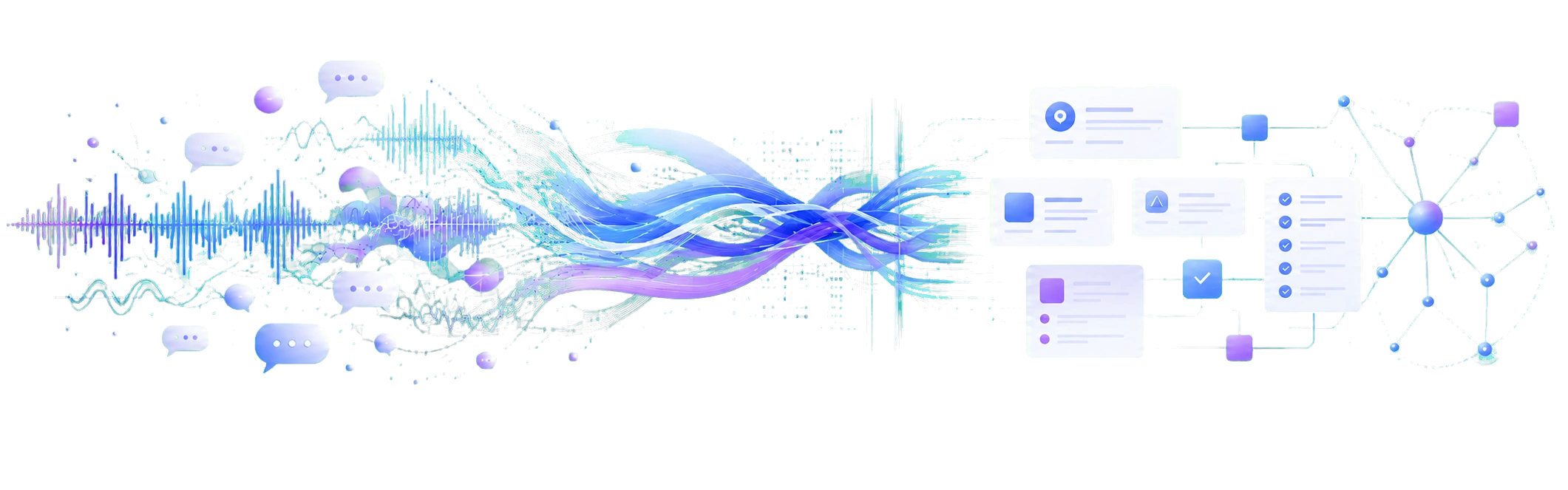 Lecture audio transforming into structured knowledge and connected insights